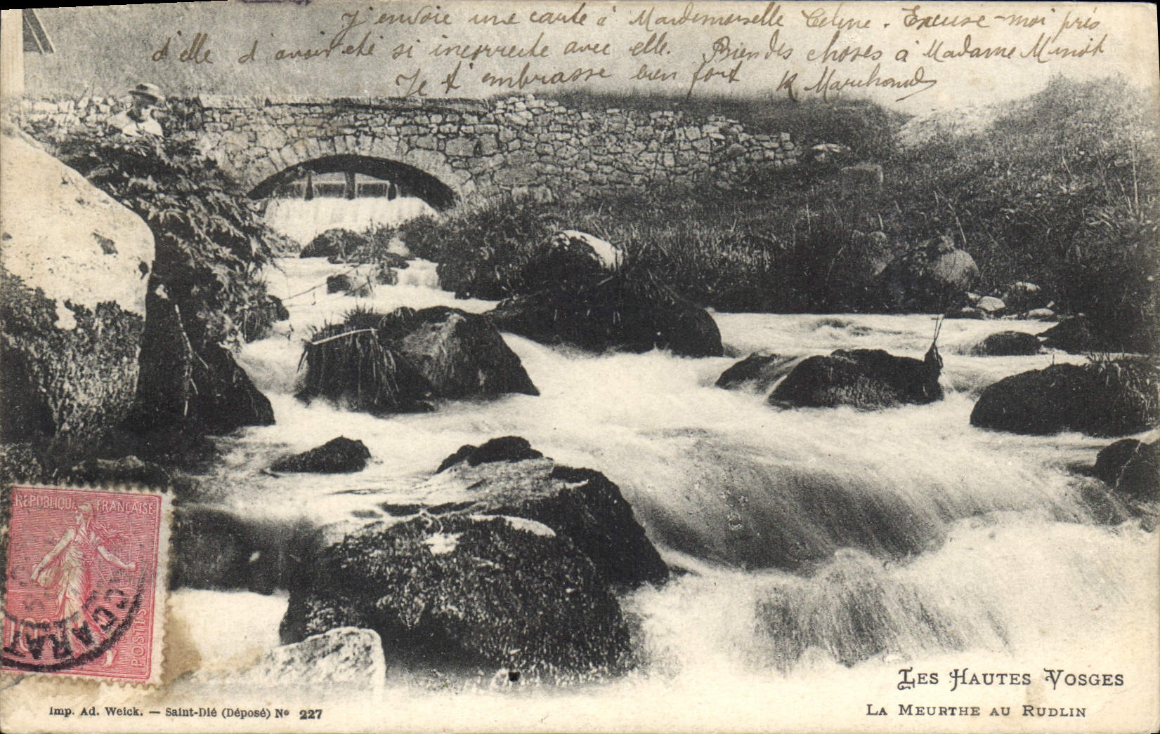 CPA Les Hautes Vosges La Meurthe au Rudlin