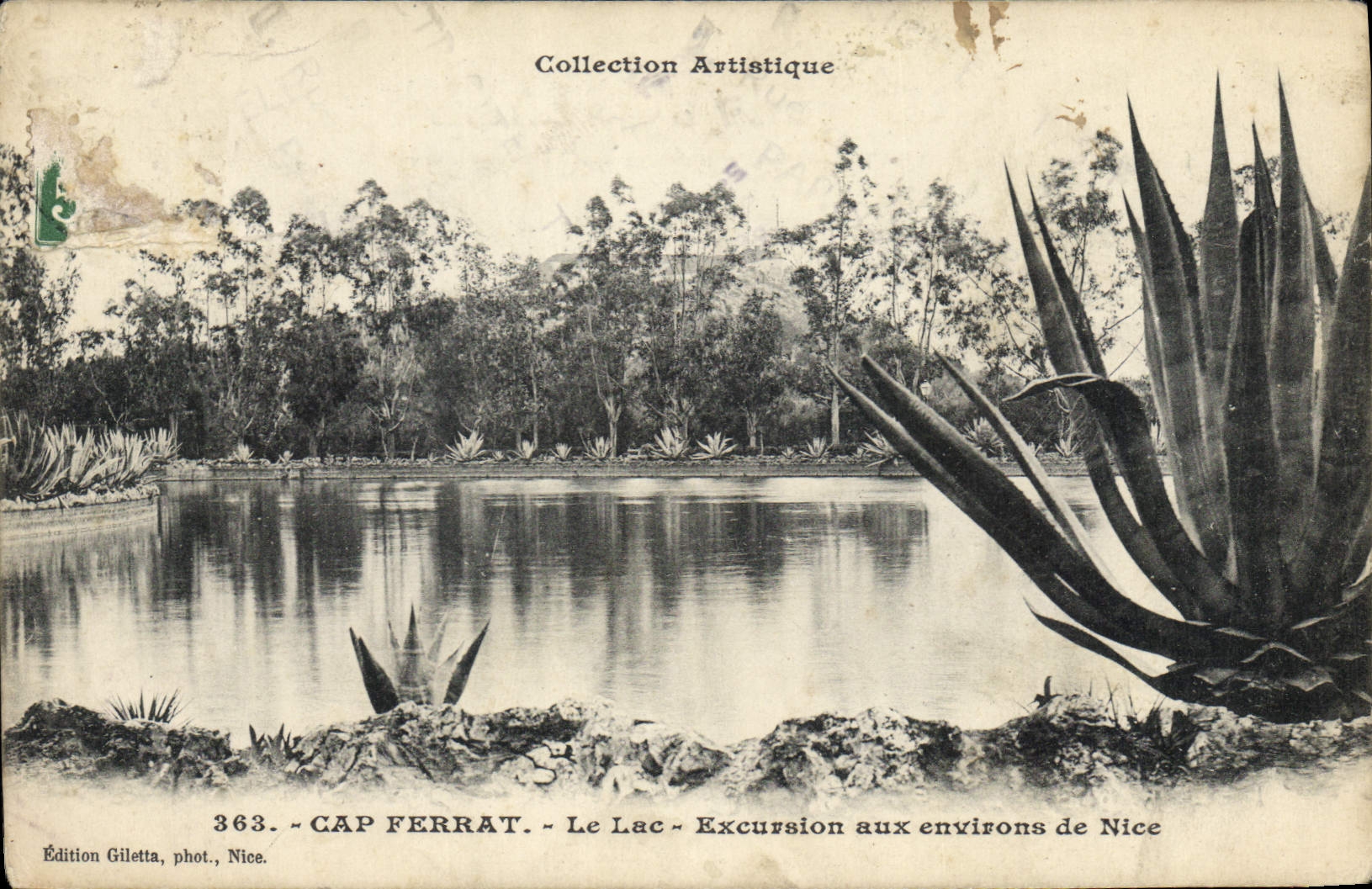 CPA Cap Ferrat Le Lac Excursion aux environs de Nice