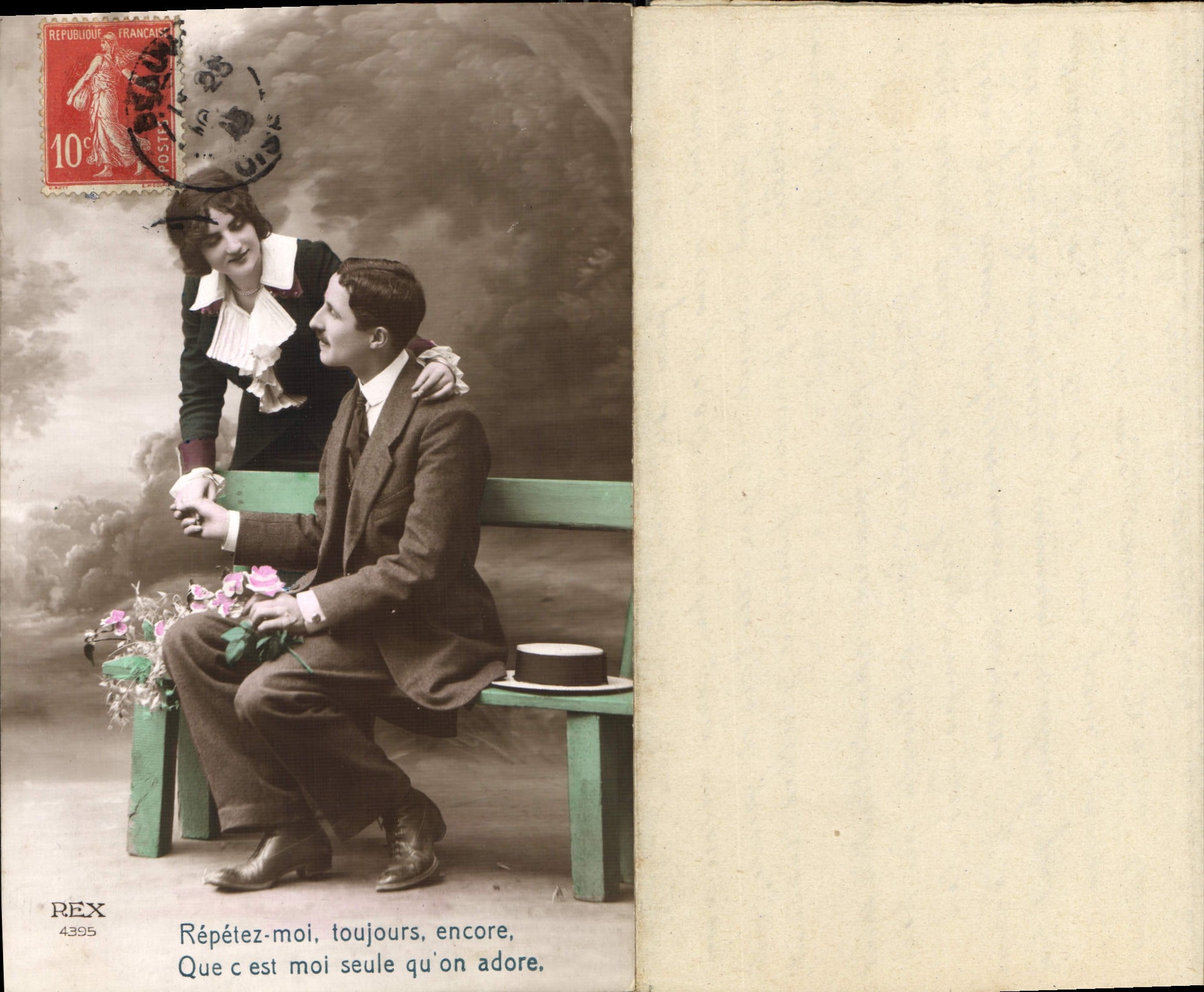 CPA Repetez moi toujours encore Femme