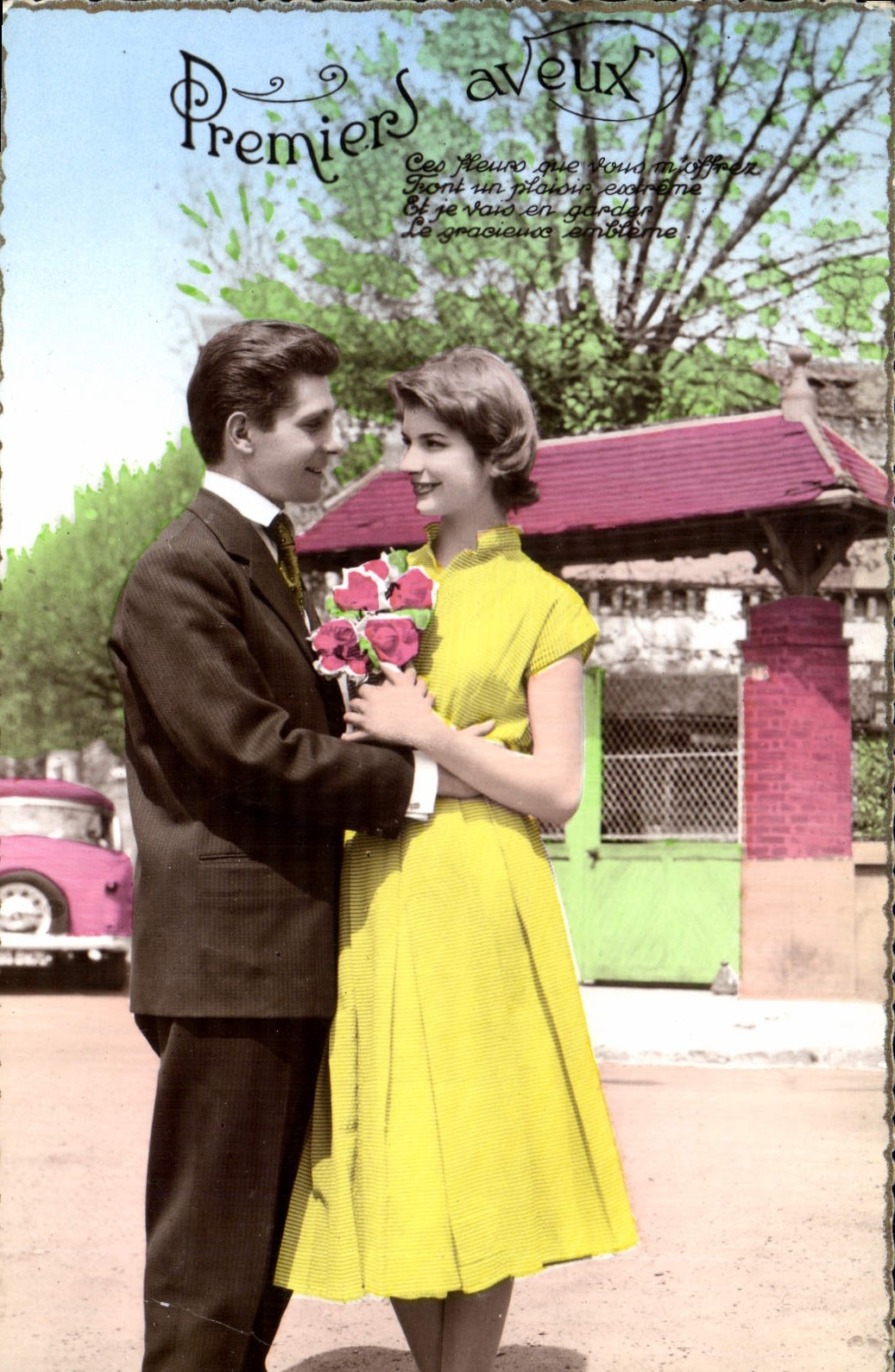 CPA Premiers aveux Femme