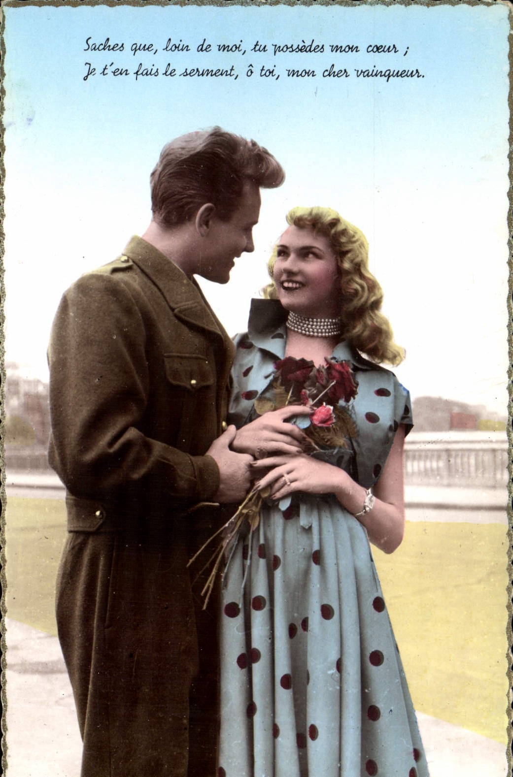 CPA Saches que loin de moi tu possedes mon coeur Femme