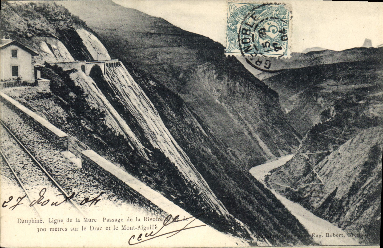 CPA Dauphine Ligne de la Mure Passage de la Rivoire 