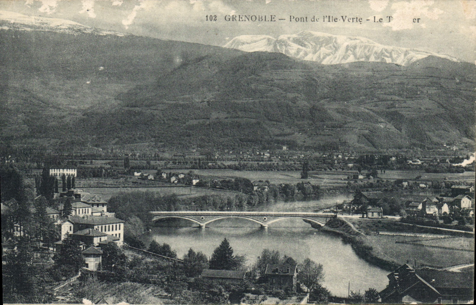CPA Grenoble Pont de l'lle Verte 
