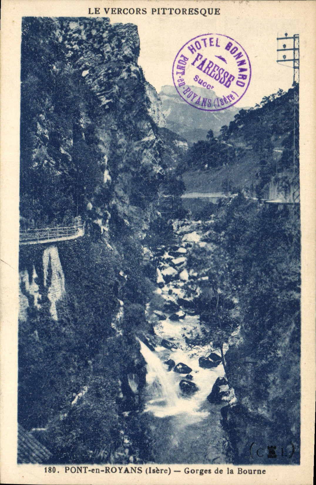 CPA Pont en Royans Isere Gorges de la Bourne 