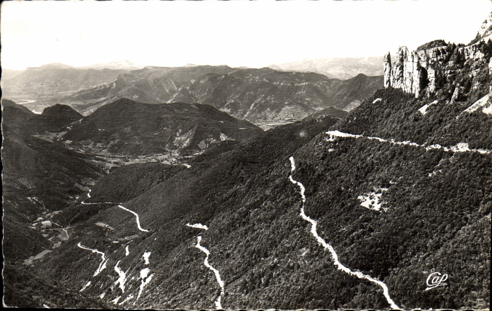 CPA Col Du Rousset La Route en lacets du Col