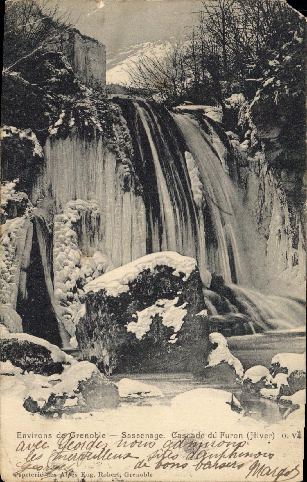 CPA Environs de Grenoble Sassenage Cascade du Furon 