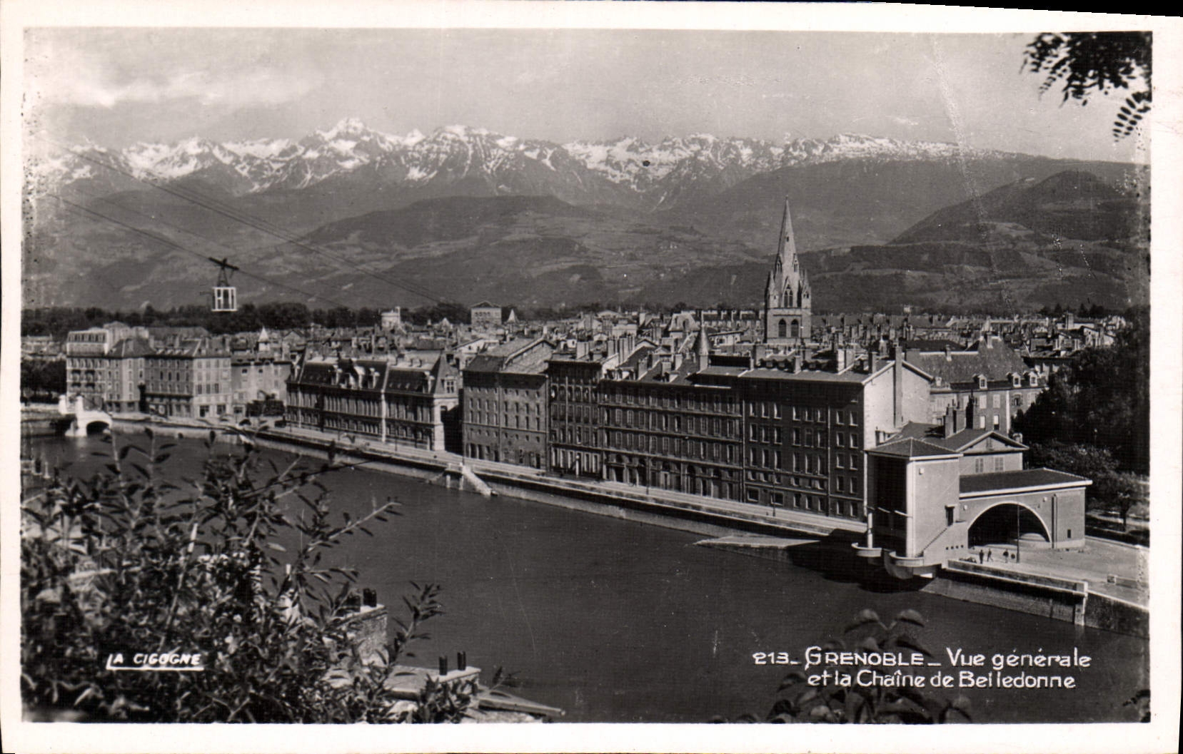 CPA Grenoble Vue generale et la Chaine de Belledonne 