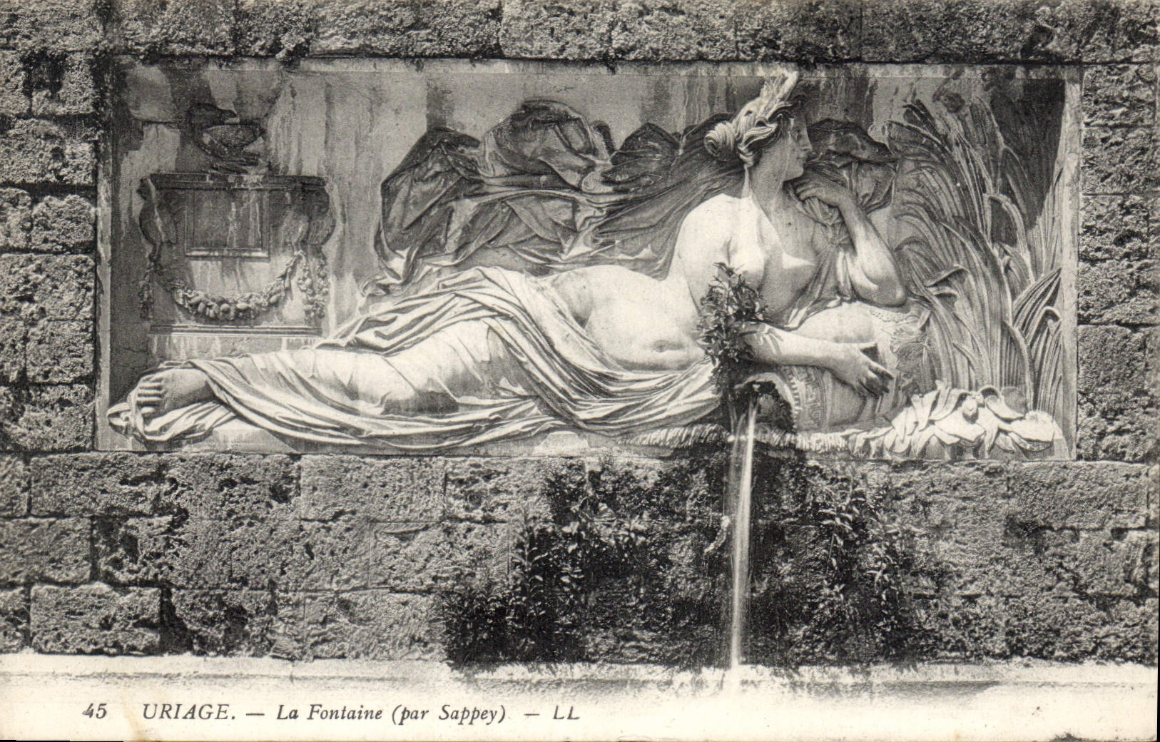 CPA Uriage La Fontaine par Sappey 