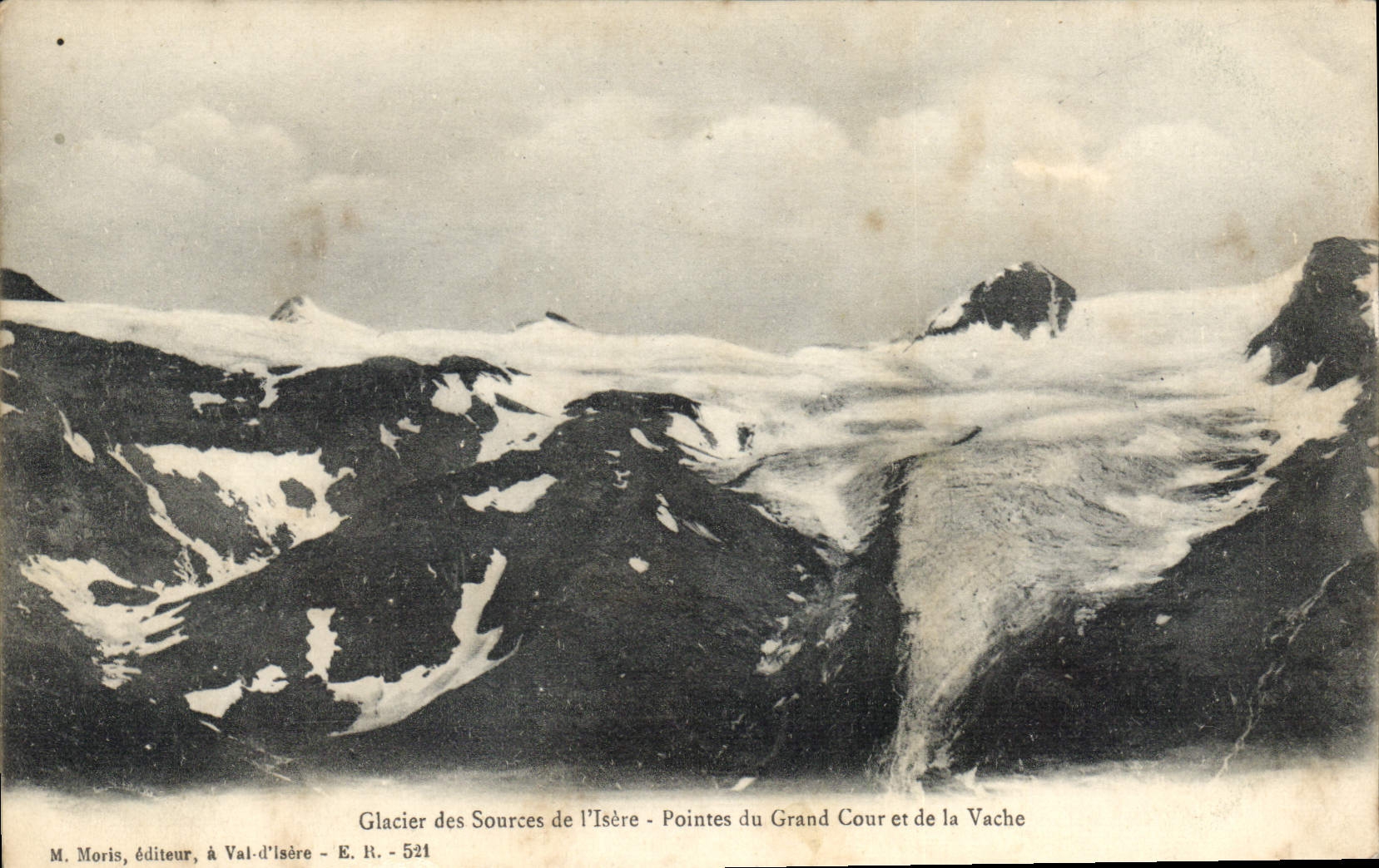 CPA Glacier des Sources de l'Isere Pointes du Grand Cour et de la Vache