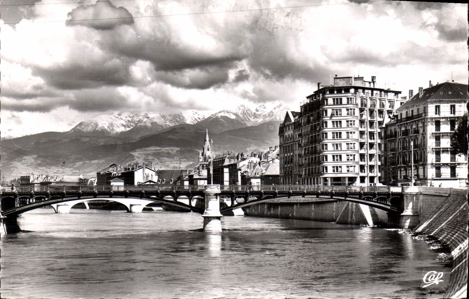 CPA Grenoble Pont de la Porte de France 