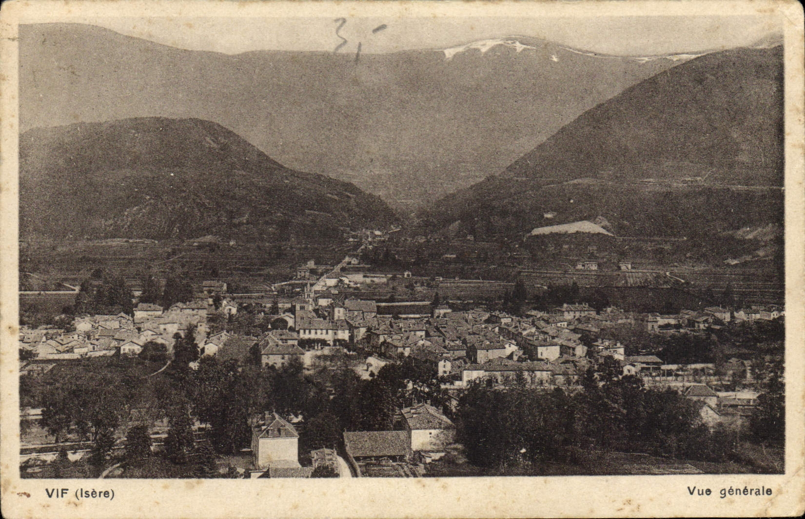 CPA Vif Isere vue generale 