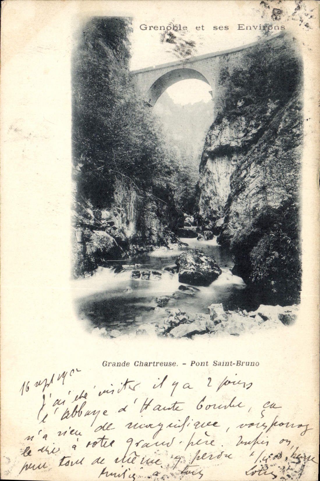CPA Grenoble et ses Environs Grande Chartreuse Pont Saint Bruno (carte precurseur)