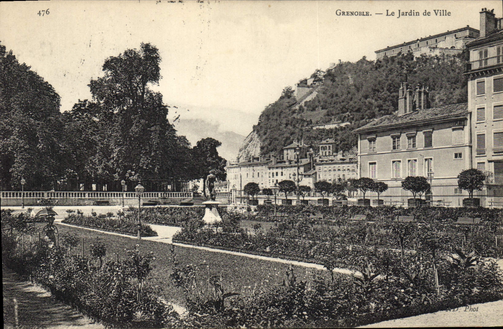 CPA Grenoble le Jardin de Ville 