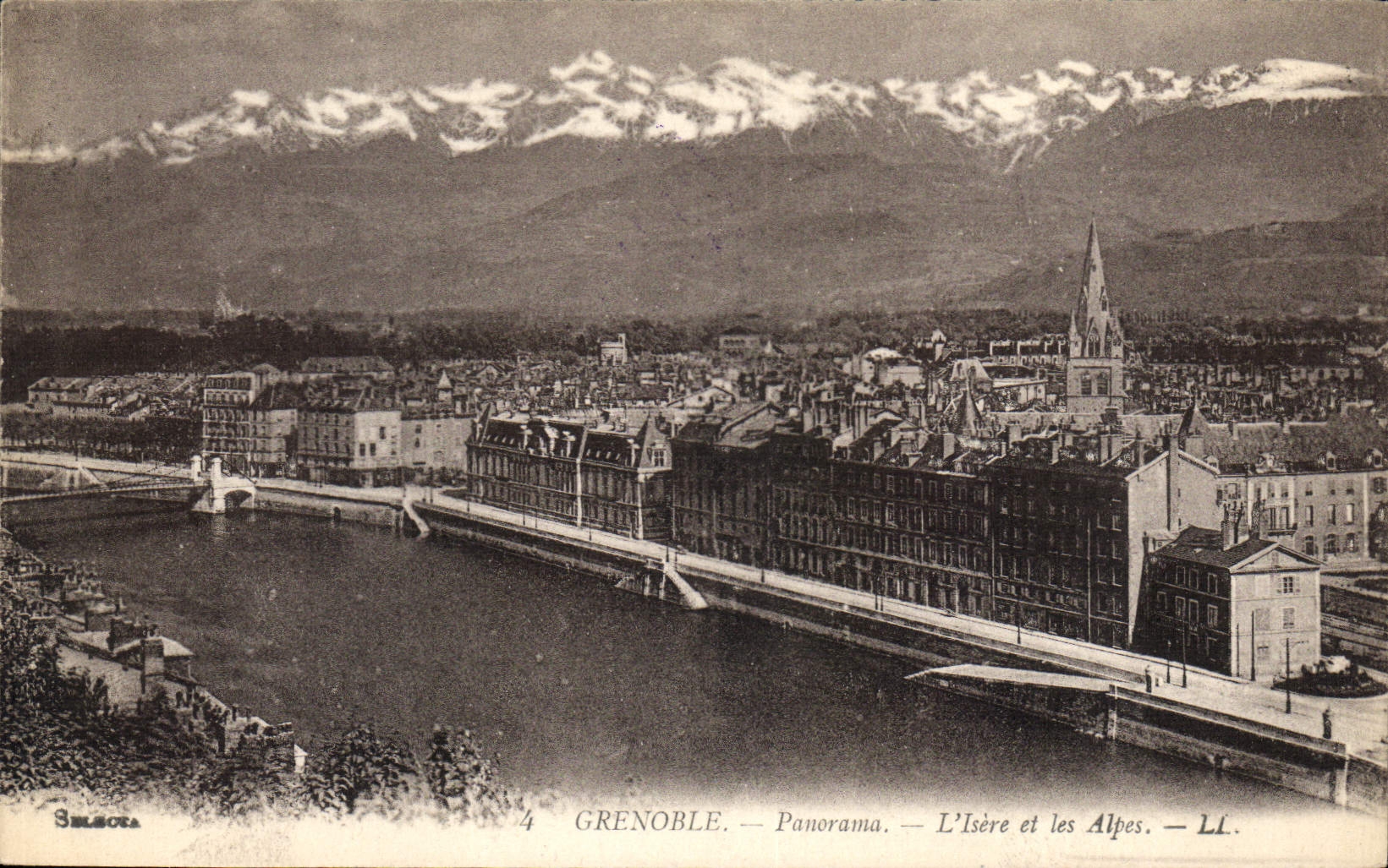CPA Grenoble Panorama l'Isere et les Alpes 