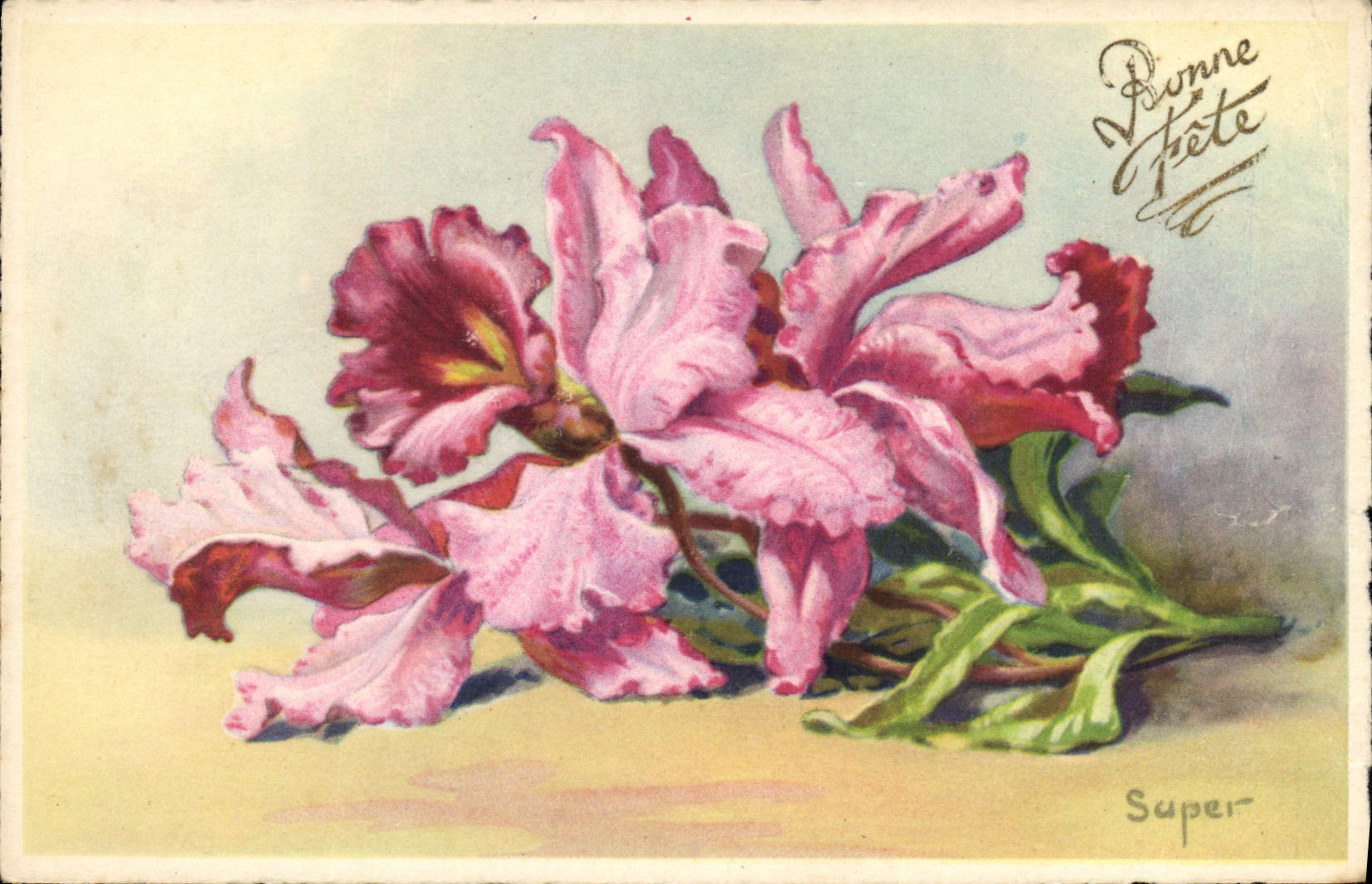 CPA Bonne Fete Fleurs