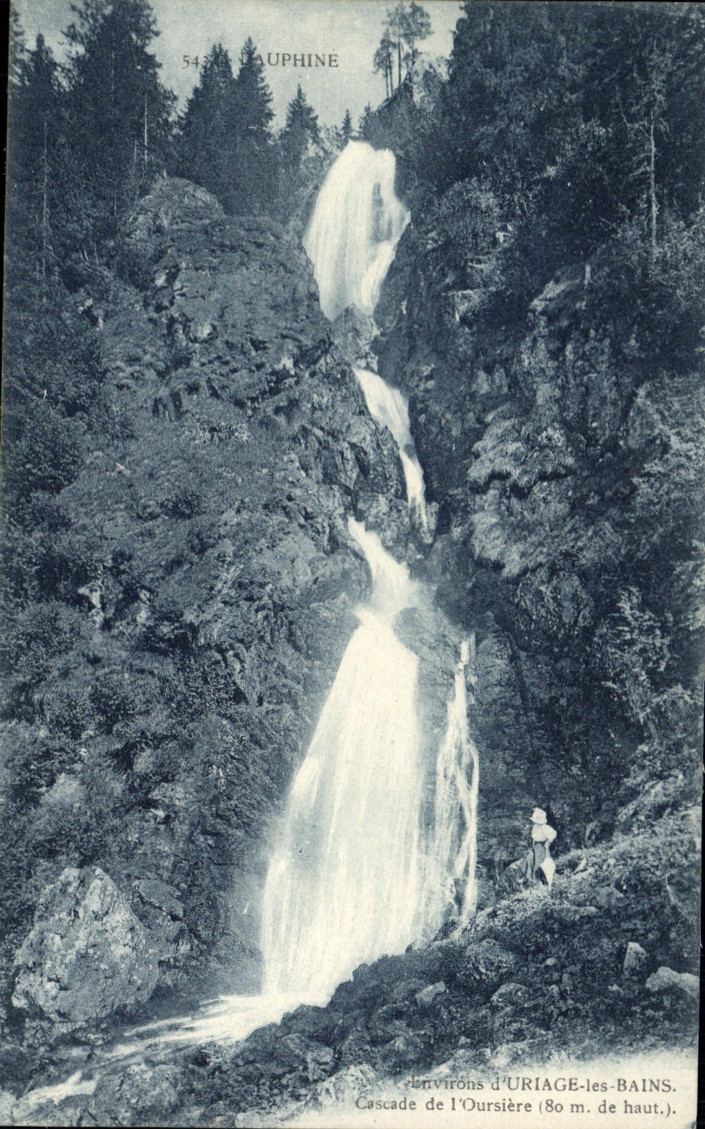 CPA Dauphine Environs d'Uriage les Bains Cascade de l'Oursiere