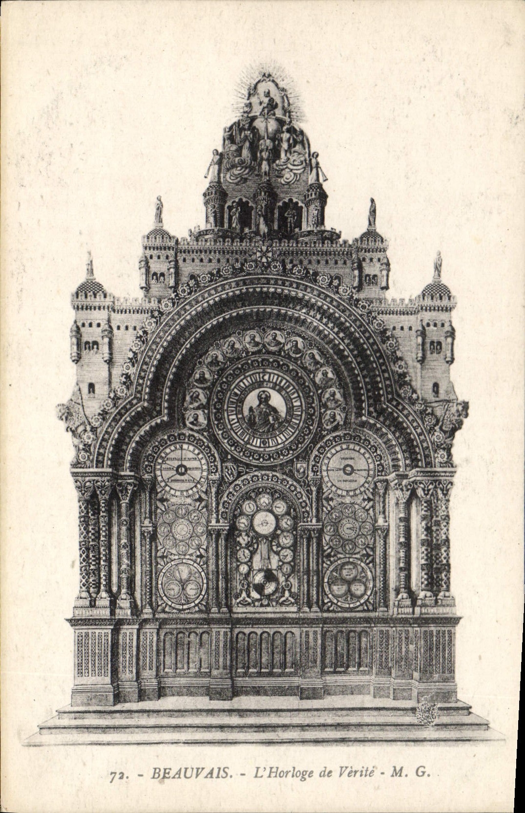CPA Beauvais l'Horloge de Verite 