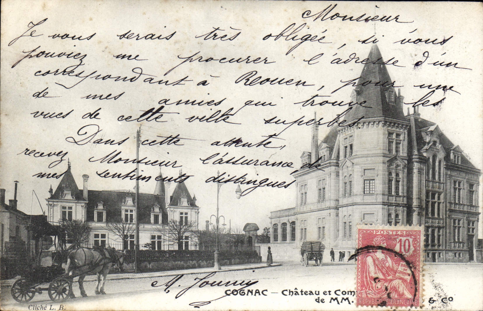 CPA Cognac Chateau et 