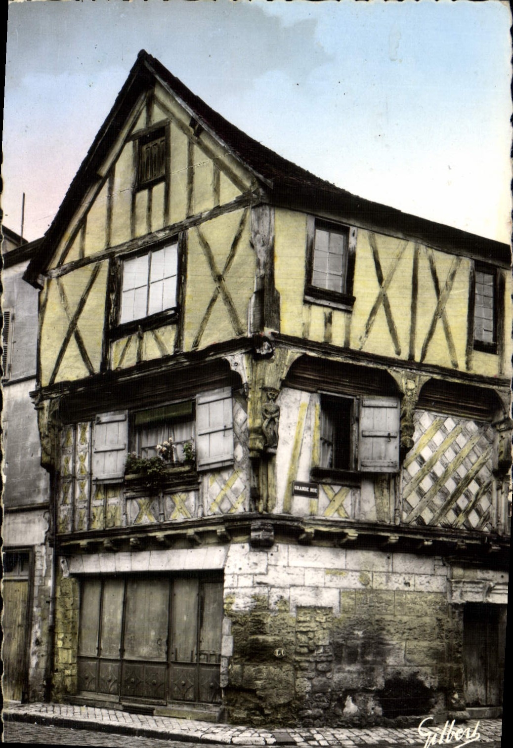 CPA Cognac Charente Vieilles Maisons 