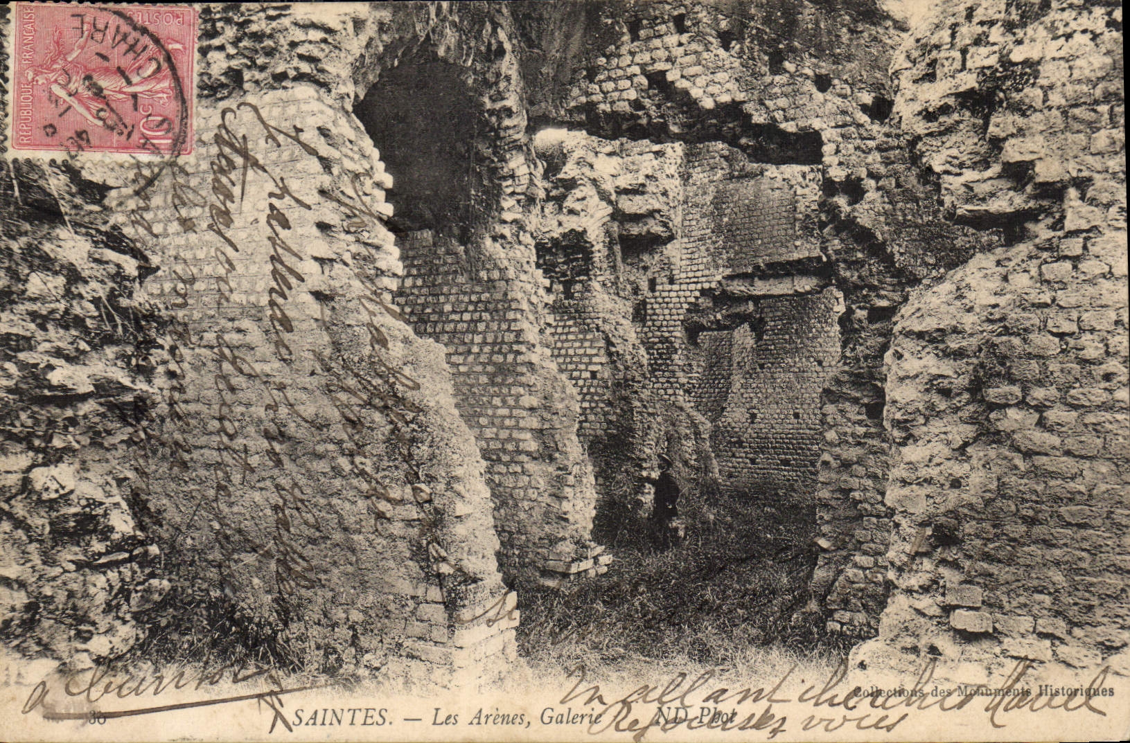 CPA Saintes Les Arenes Galerie 