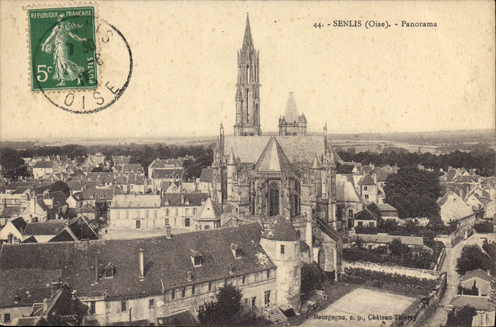 CPA Senlis Oise Panorama 