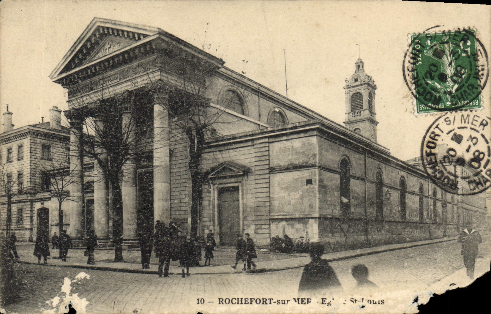 CPA Rochefort sur Mer Eglise St Louis 