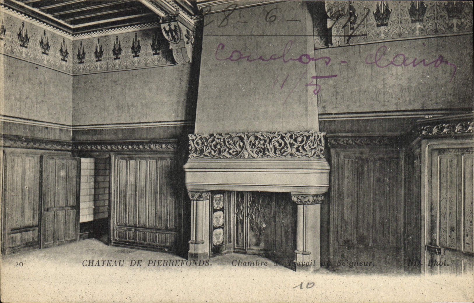 CPA Chateau de Pierrefonds Chambre de 