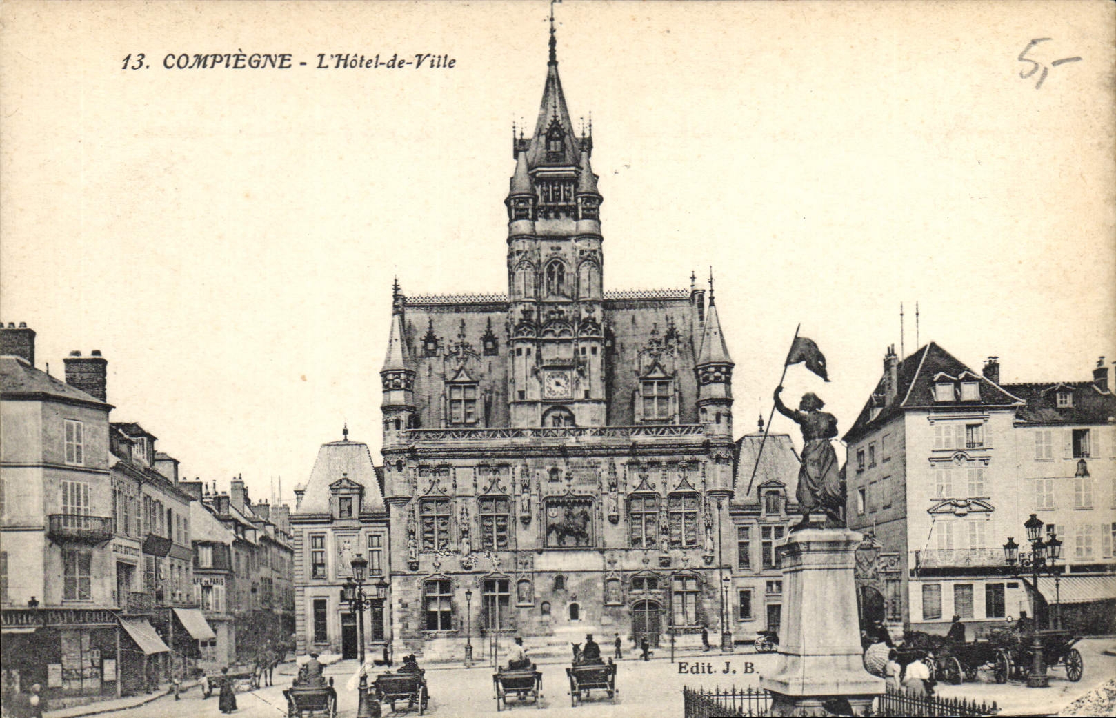 CPA Compiegne l'Hotel de Ville 
