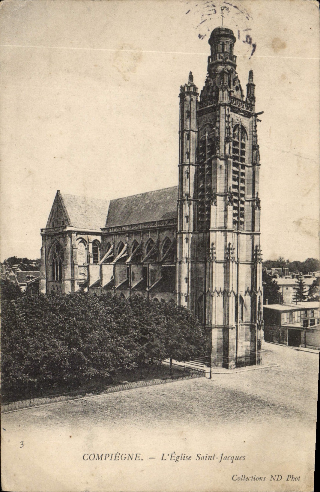 CPA Compiegne L'Eglise Saint Jacques 