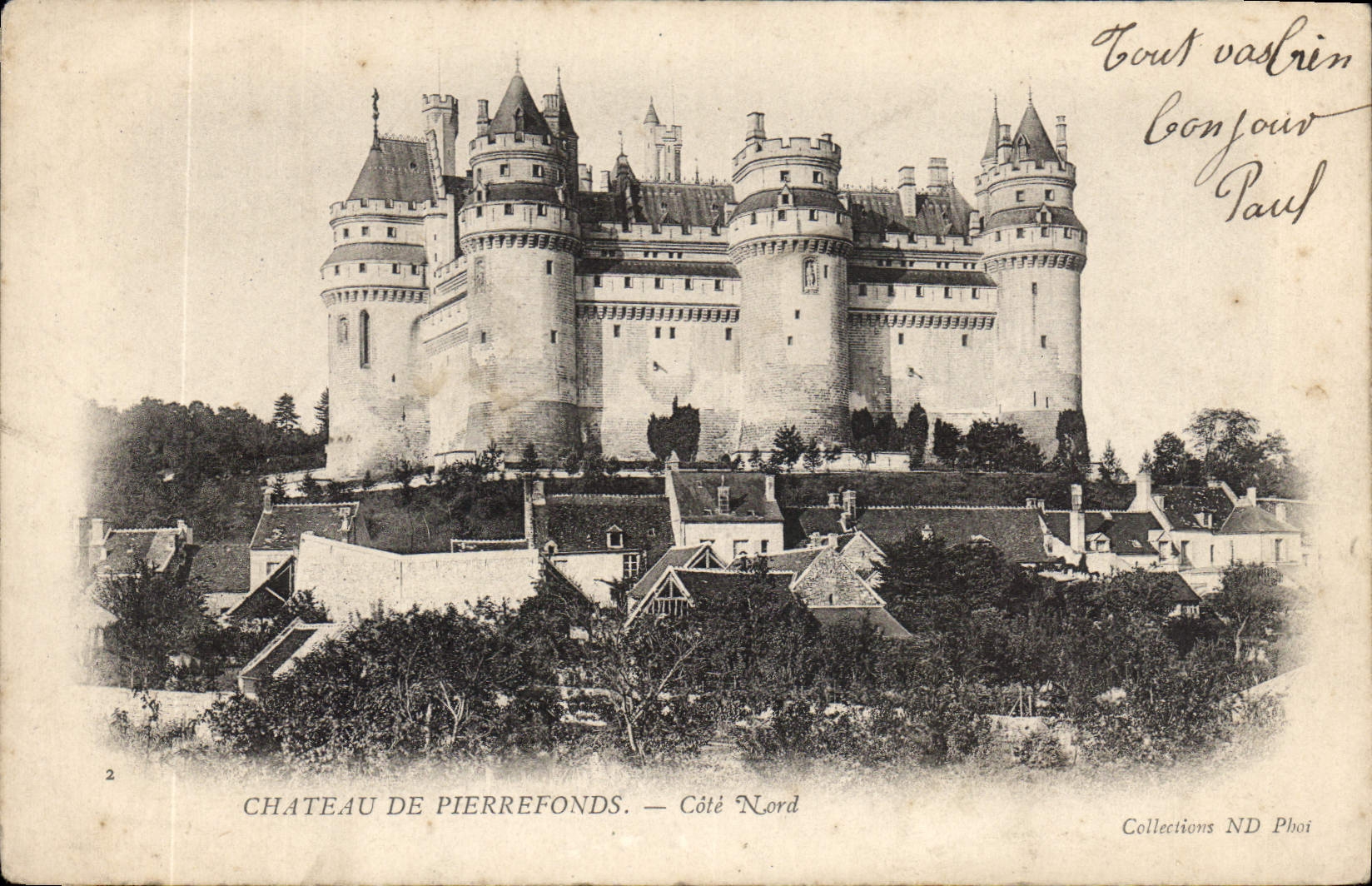 CPA Chateau de Pierrefonds Cote Nord 