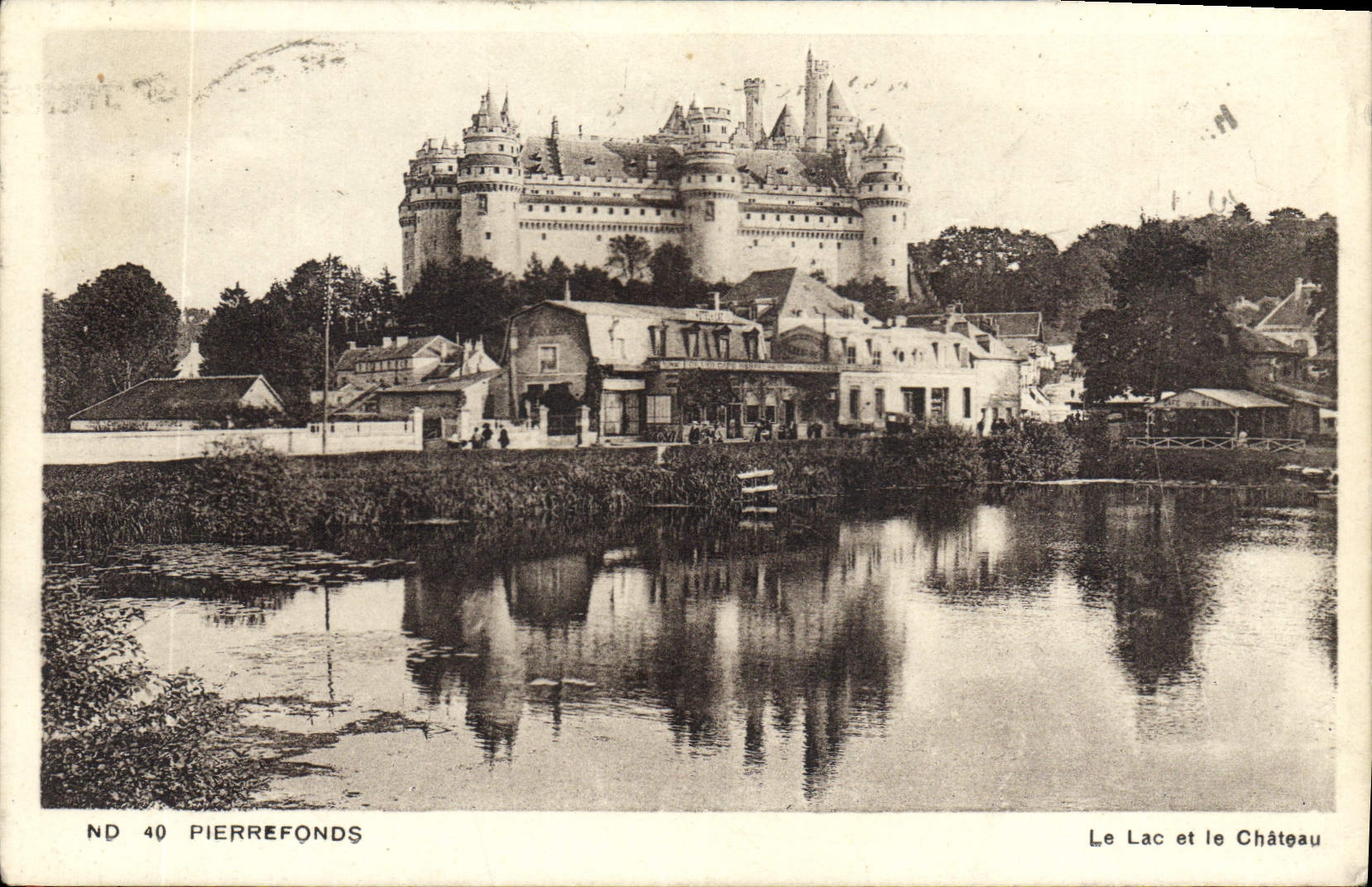 CPA Pierrefonds Le Lac et le Chateau 
