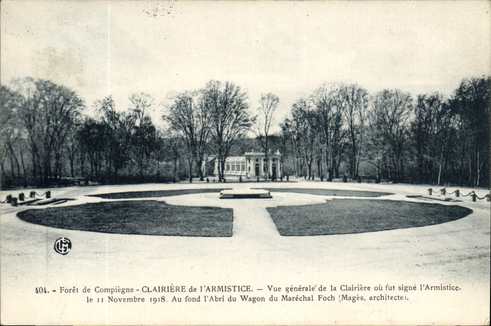 CPA Foret de Compiegne Clairiere de l'Armistice vue generale de la Clairiere ou fut signe l'Armistic