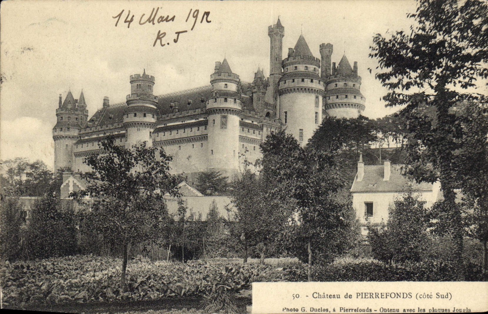 CPA Chateau de Pierrefonds cote sud 