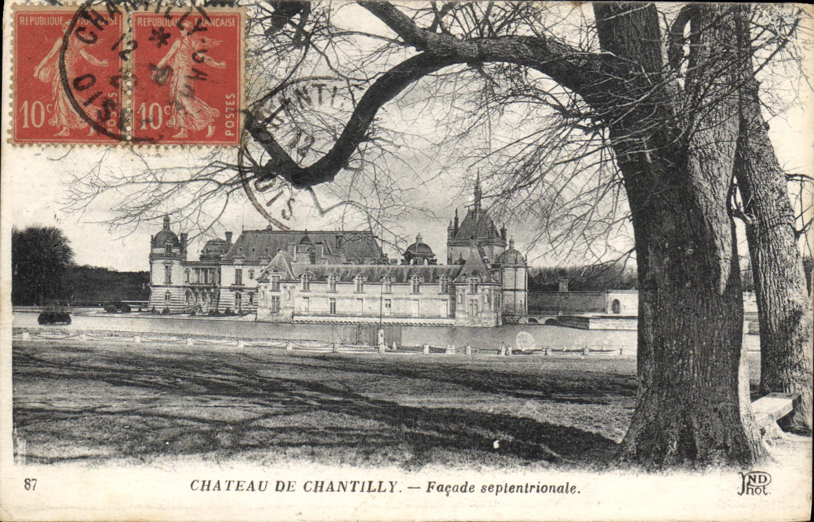 CPA Chateau de Chantilly Facade septentrionale