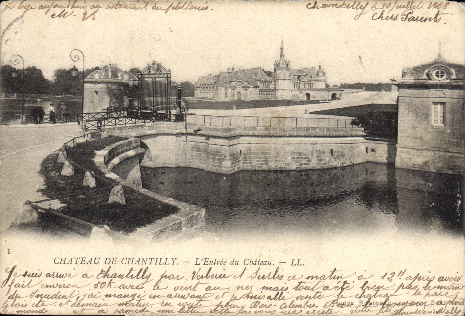 CPA Chateau de Chantilly l'Entree du Chateau 