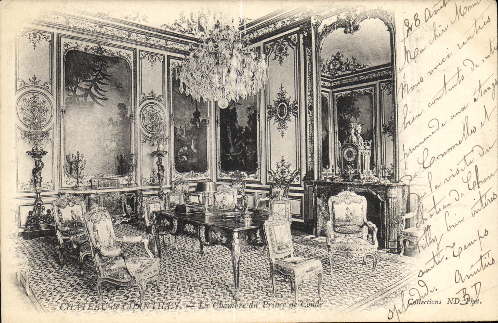 CPA Chateau de Chantilly la Chambre du Prince de Conde 