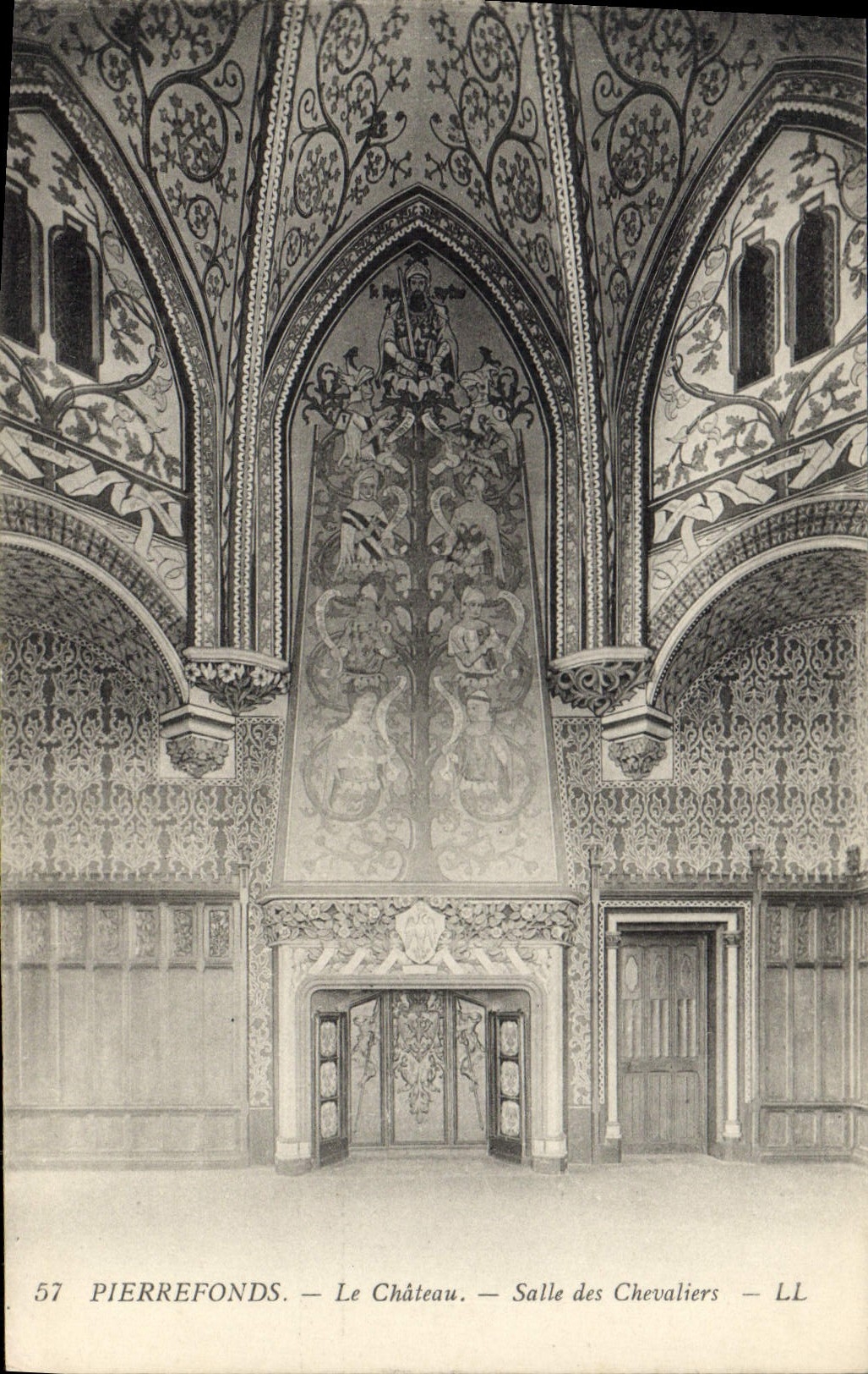 CPA Pierrefonds le Chateau Salle des Chevaliers