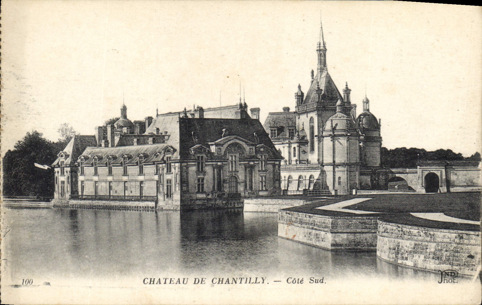 CPA Chateau de Chantilly cote sud 