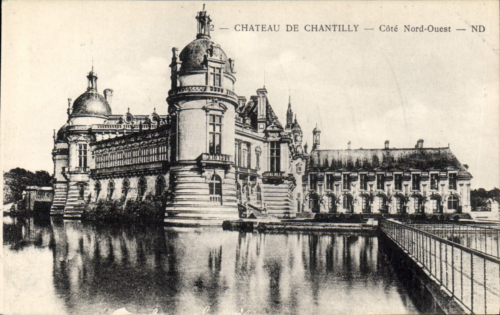 CPA Chateau de Chantilly Cote Nord Ouest