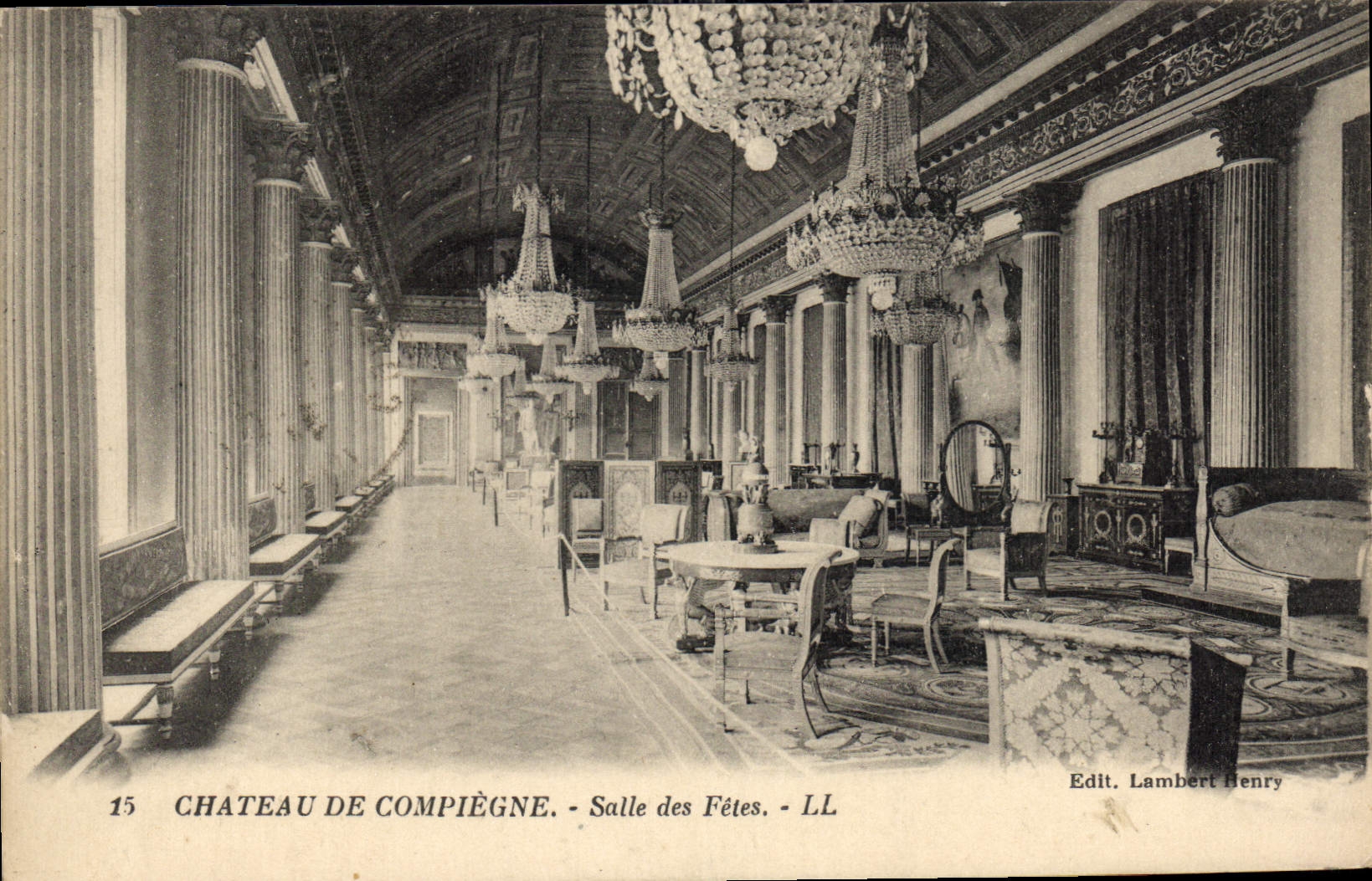 CPA Chateau de Compiegne Salle des Fetes 