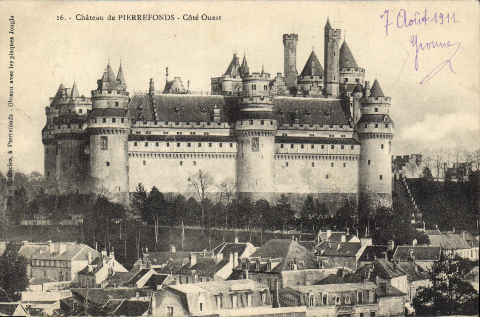 CPA Chateau de Pierrefonds Cote Ouest