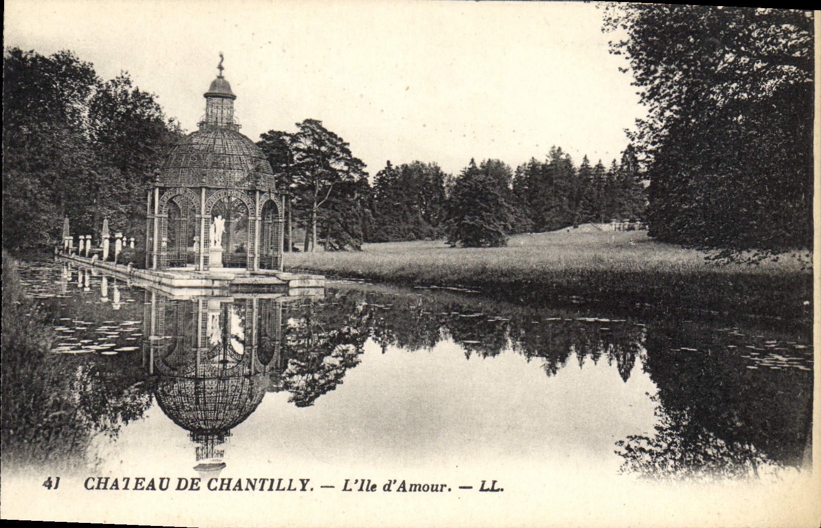 CPA Chateau de Chantilly L'Ile d'Amour