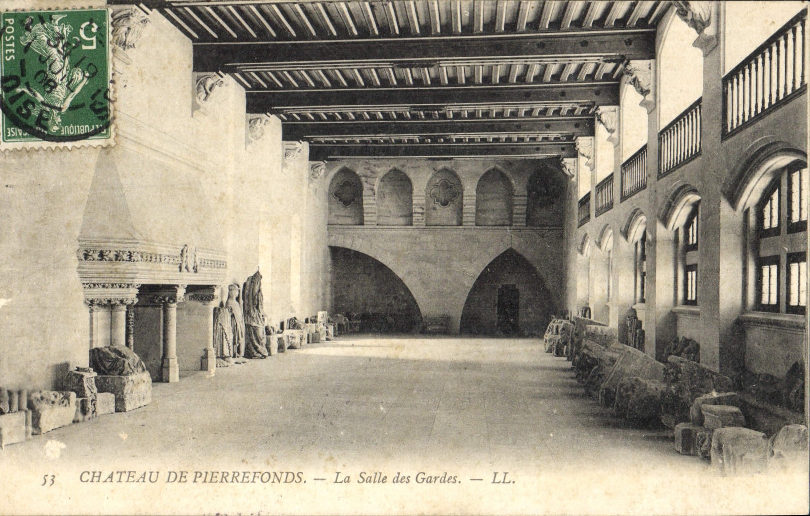 CPA Chateau de Pierrefonds la Salle des Gardes 