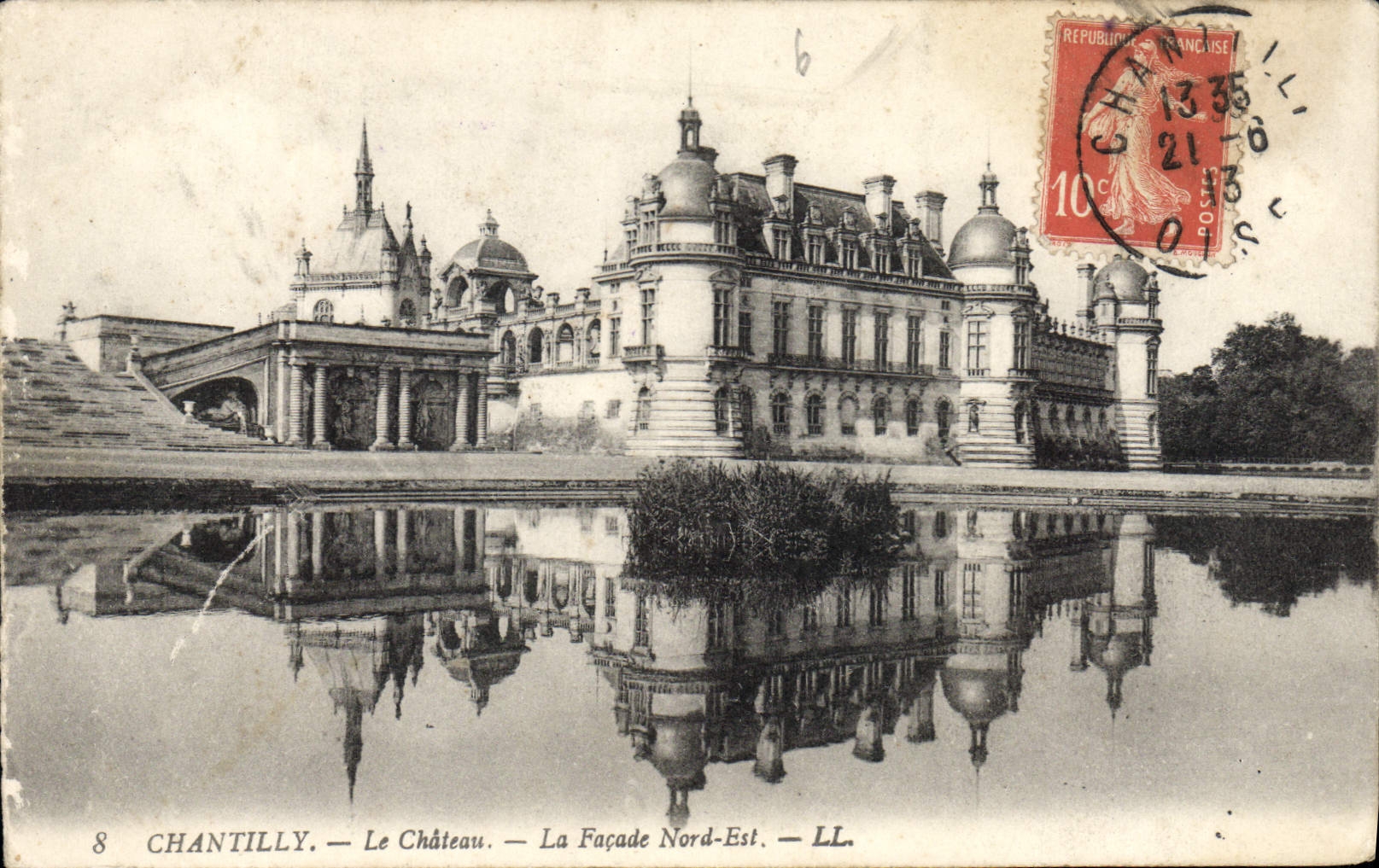 CPA Chantilly le Chateau la Facade Nord Est 