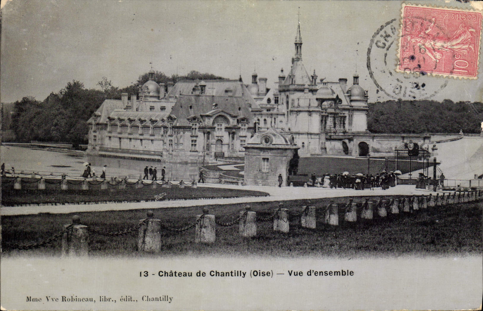 CPA Chateau de Chantilly Oise Vue d'Ensemble 