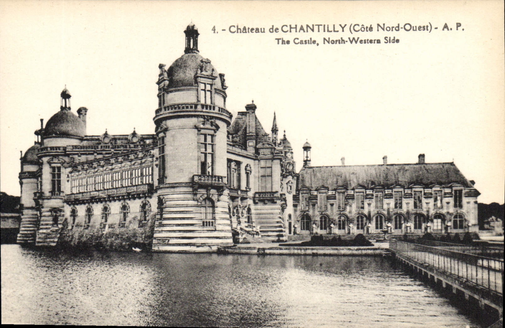 CPA Chateau de Chantilly Cote Nord Ouest 