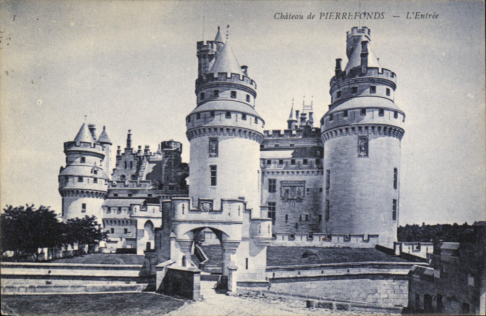 CPA Chateau de Pierrefonds l'Entree 