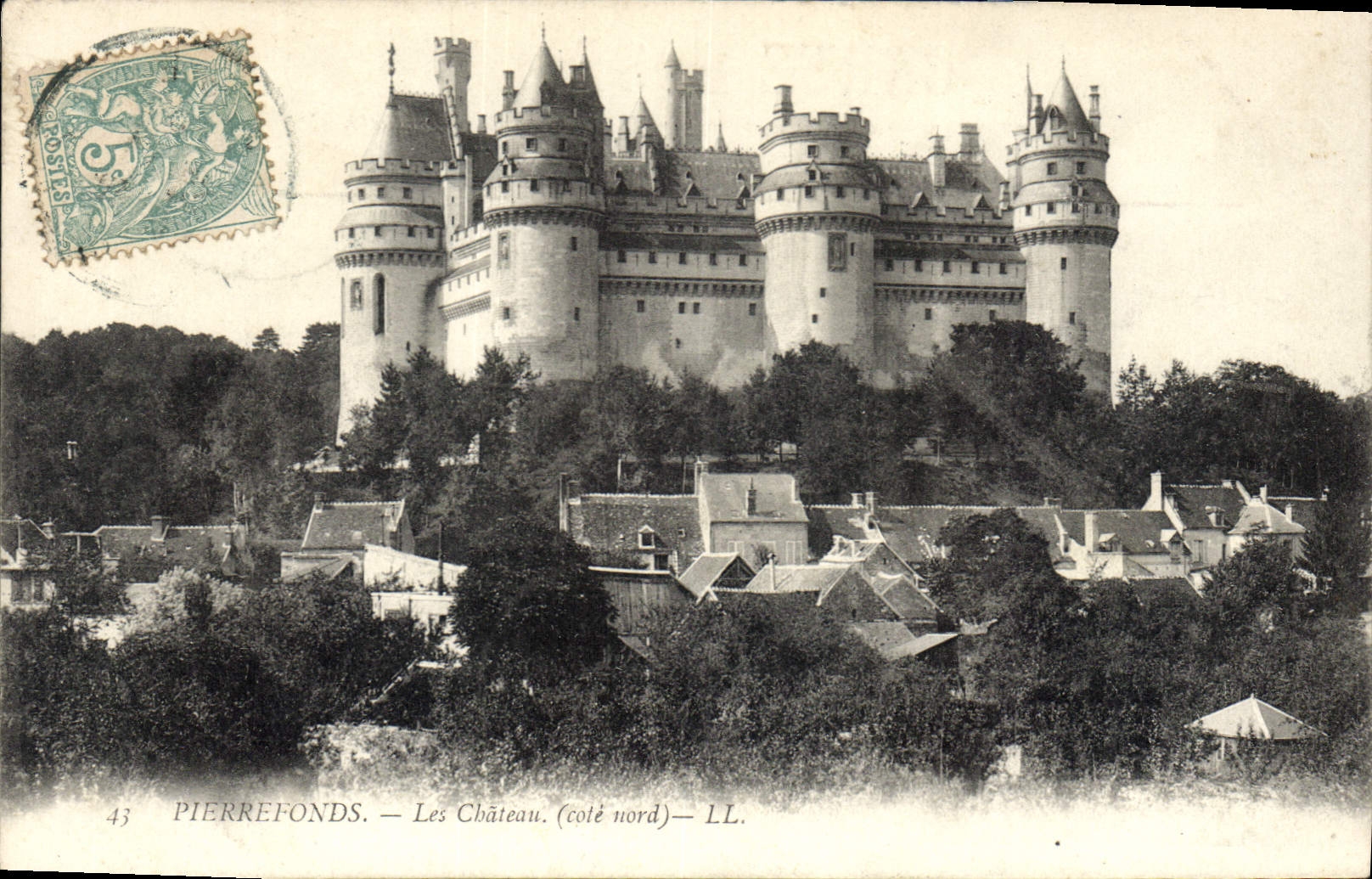 CPA Pierrefonds Le Chateau cote nord 