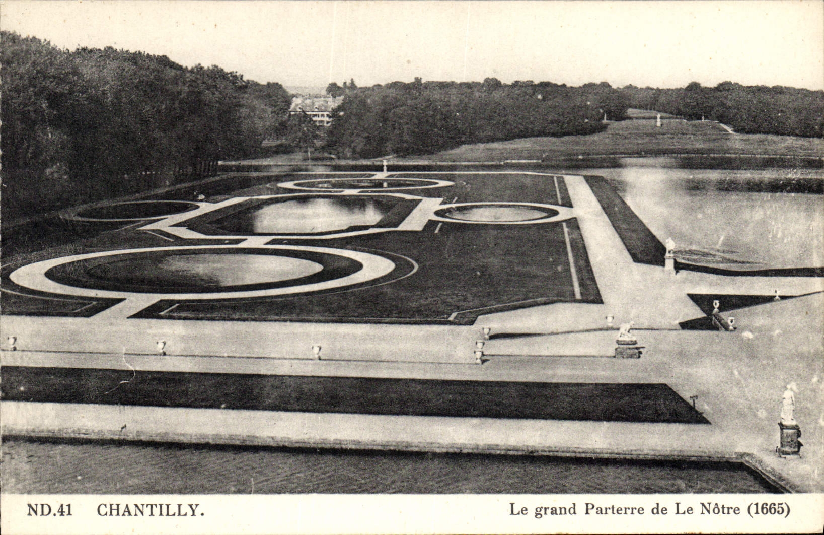 CPA Chantilly le Grand Parterre de la Notre 