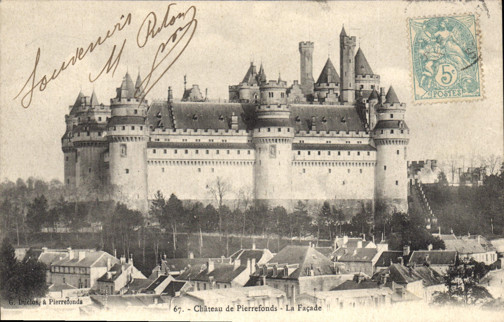 CPA Chateau de Pierrefonds la Facade 
